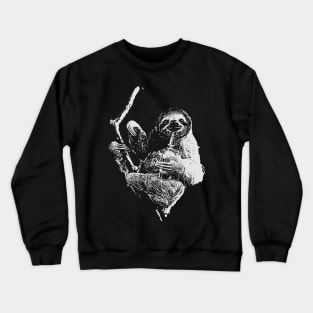 Sloth Drinking Beer Crewneck Sweatshirt